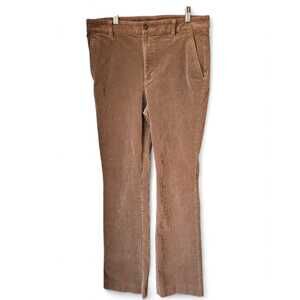 Lauren Ralph Lauren Corduroy Pants Size 12 Brown Straight Leg Mid Rise Chino